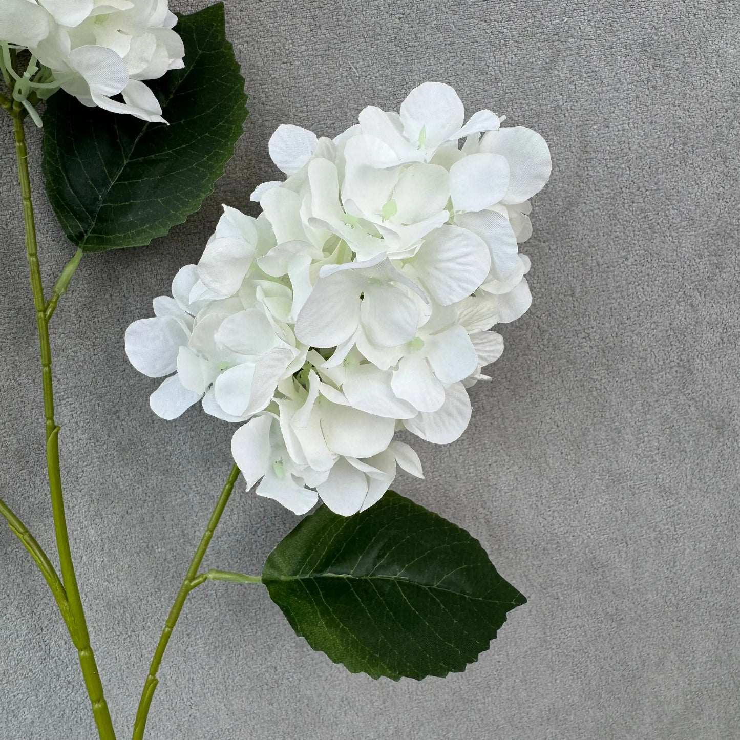 White Silk Pagoda Hydrangea Spray - 3 Heads RosesHQ.com