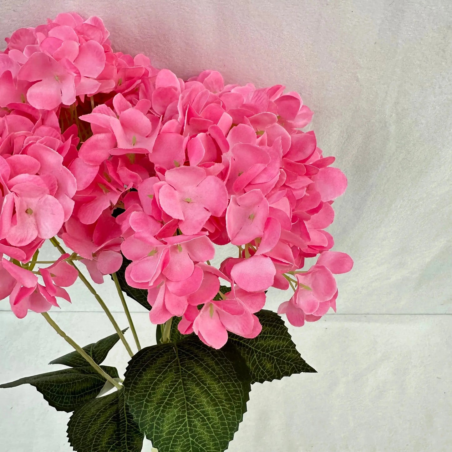 Dark Pink Silk French Hydrangea Bush - 5 Heads RosesHQ.com
