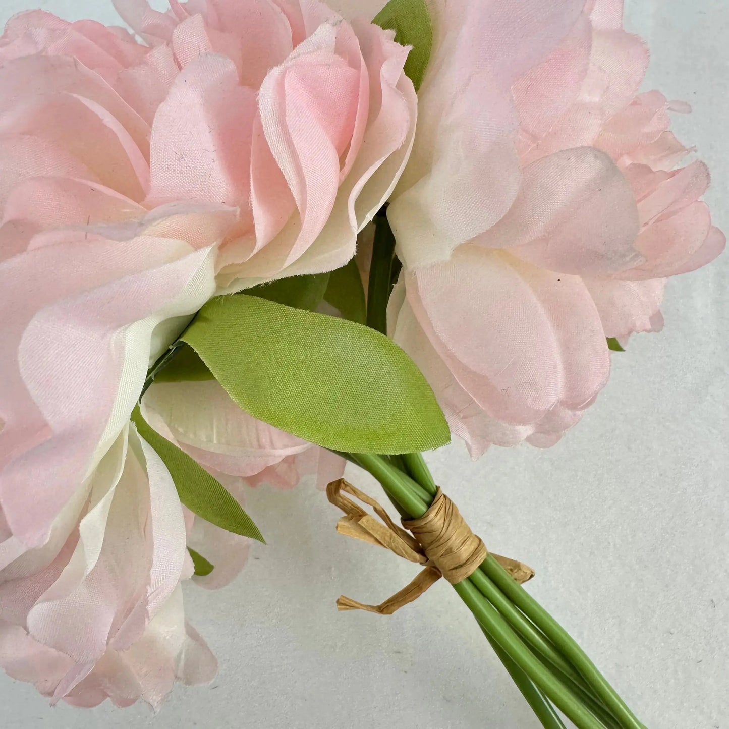 Pink Silk Peony Bunch - 5 Heads RosesHQ.com