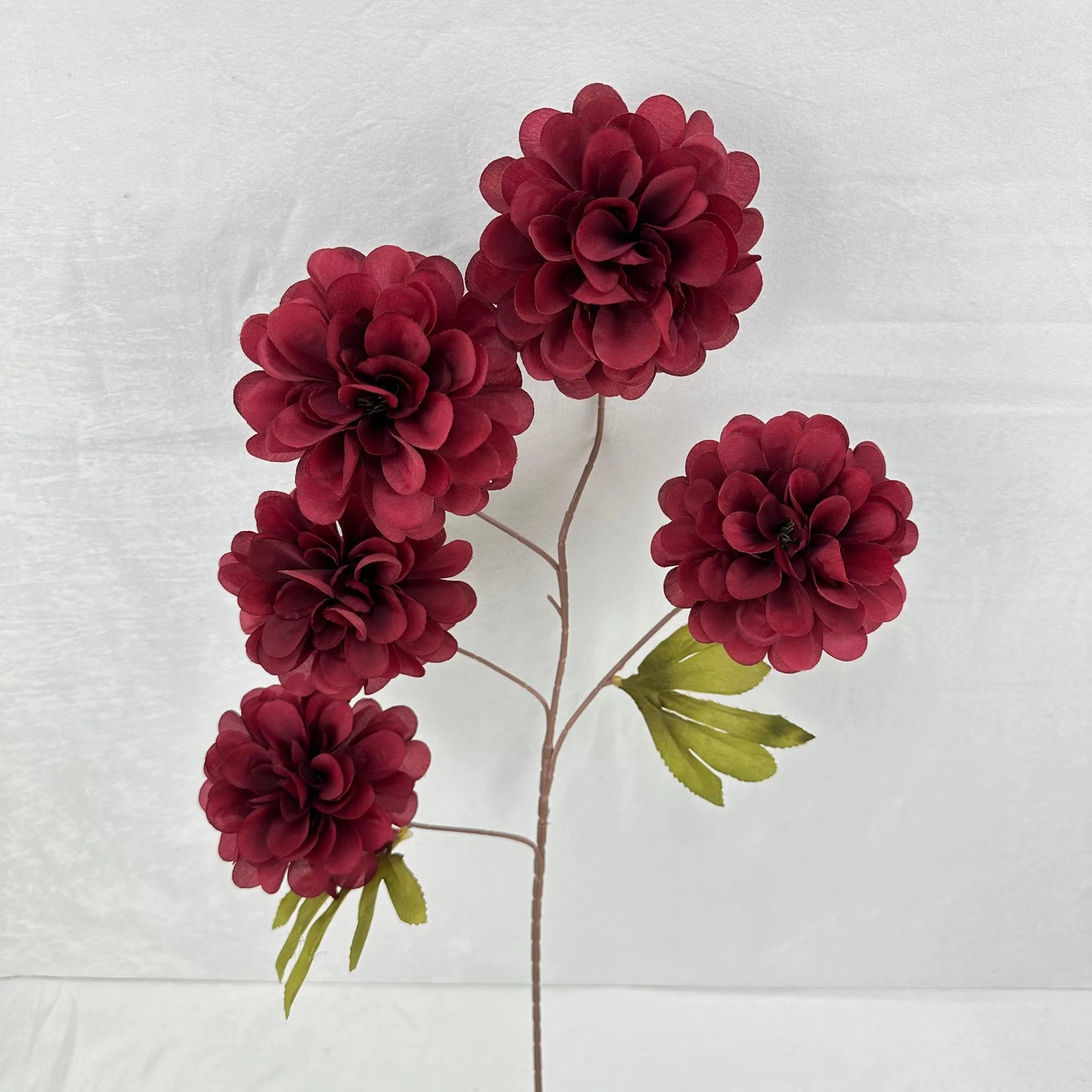 Red Silk Spiral Ball Bush - 5 Heads RosesHQ.com