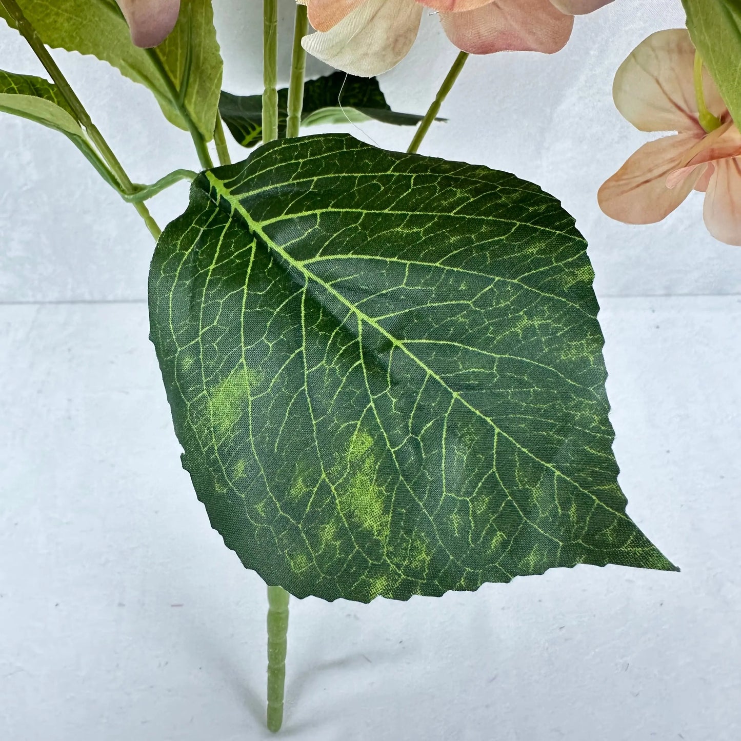 Brown Silk 3D Hydrangea Bush - 5 Heads RosesHQ.com