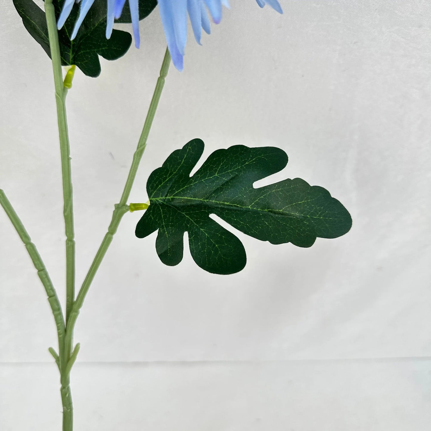 Blue Silk Flame Chrysanthemum Spray - 3 Heads RosesHQ.com