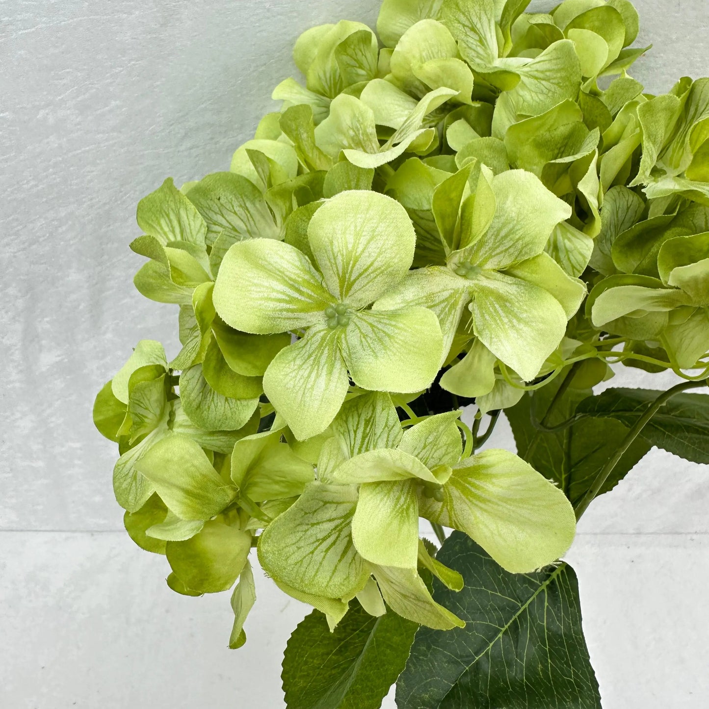 Green Silk 3D Hydrangea Bush - 5 Heads RosesHQ.com