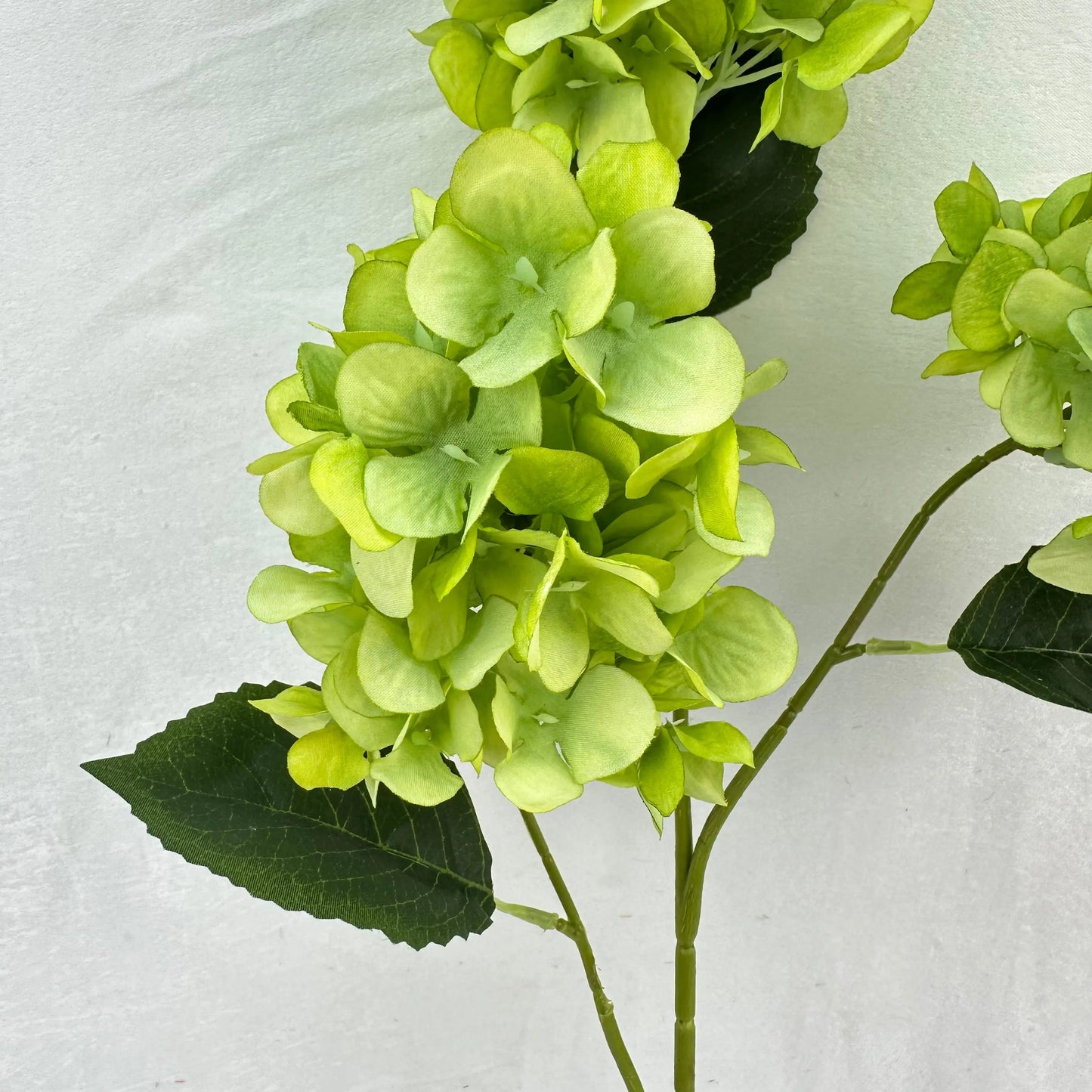 Green Silk Pagoda Hydrangea Spray - 3 Heads RosesHQ.com