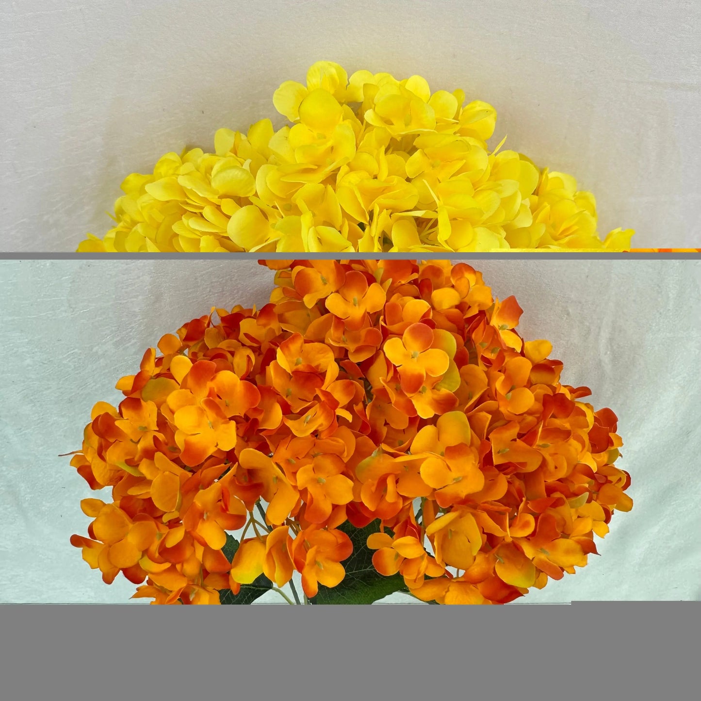 Yellow Silk French Hydrangea Bush - 5 Heads RosesHQ.com