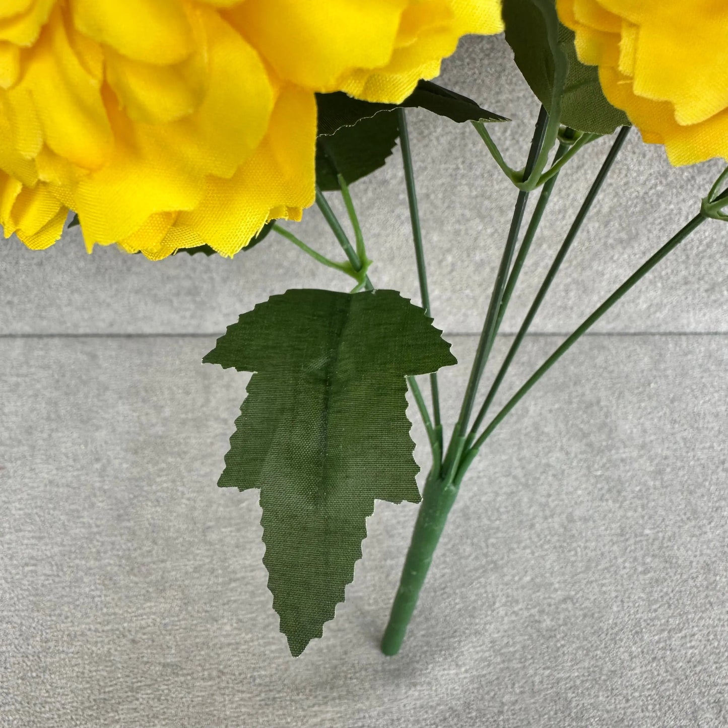 Yellow Silk Marigold Bunch - 6 Heads RosesHQ.com