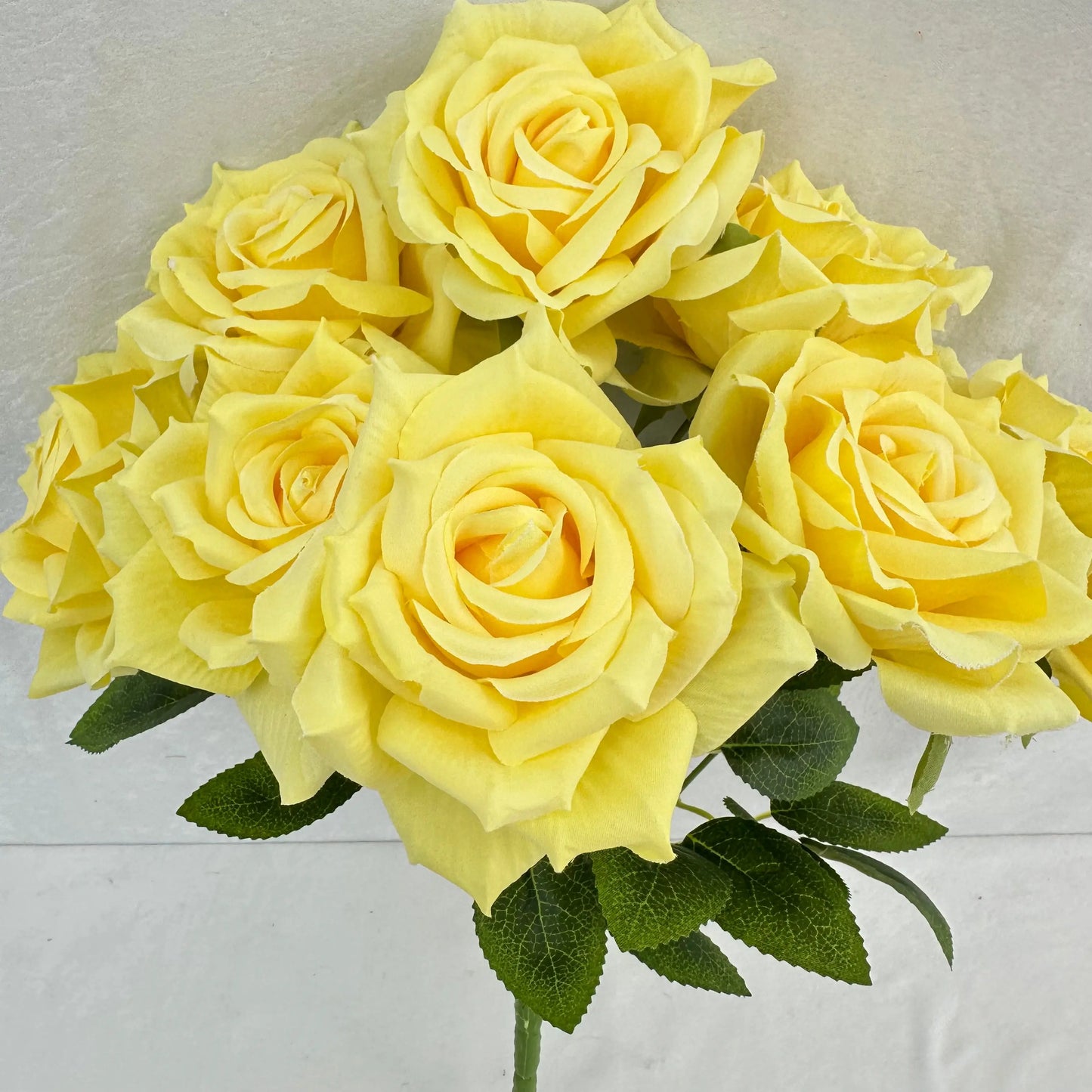 Yellow Silk Fruit Rose Bush - 9 Heads RosesHQ.com