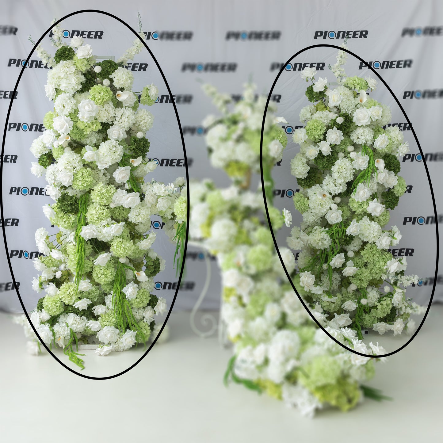 Cascading Hydrangea Floral Arch