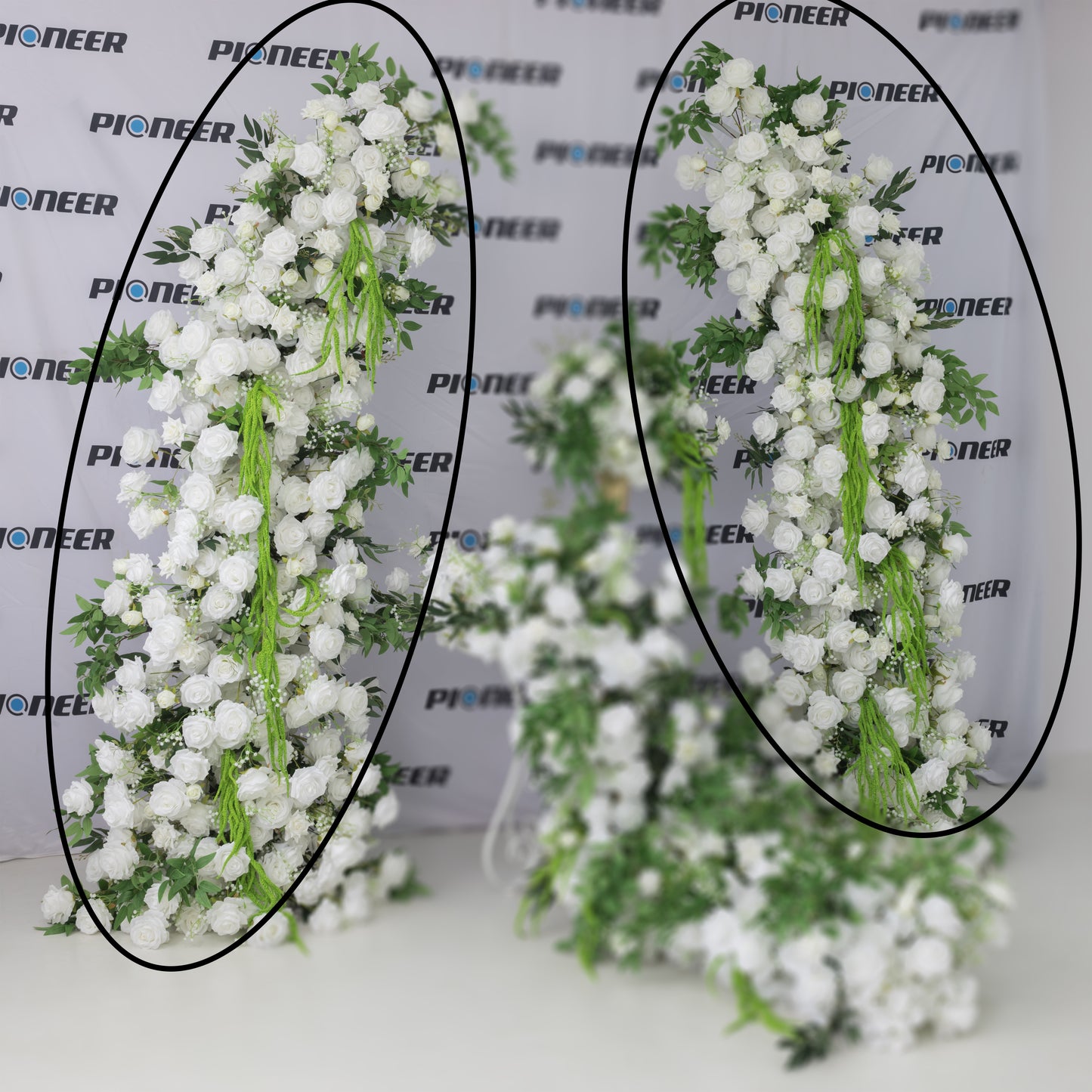 White Rose & Bloom Ceremony Floral Arch