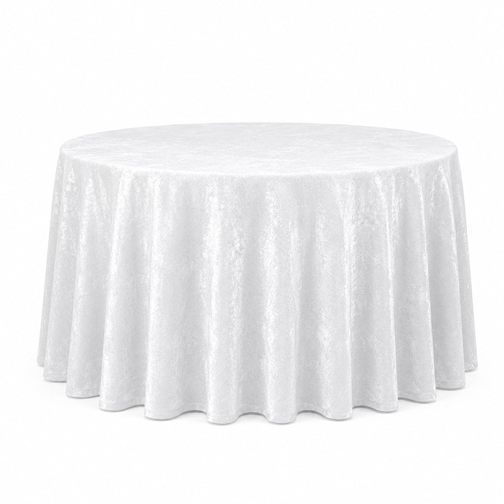 Crushed Velvet Table Cloth 120" Round