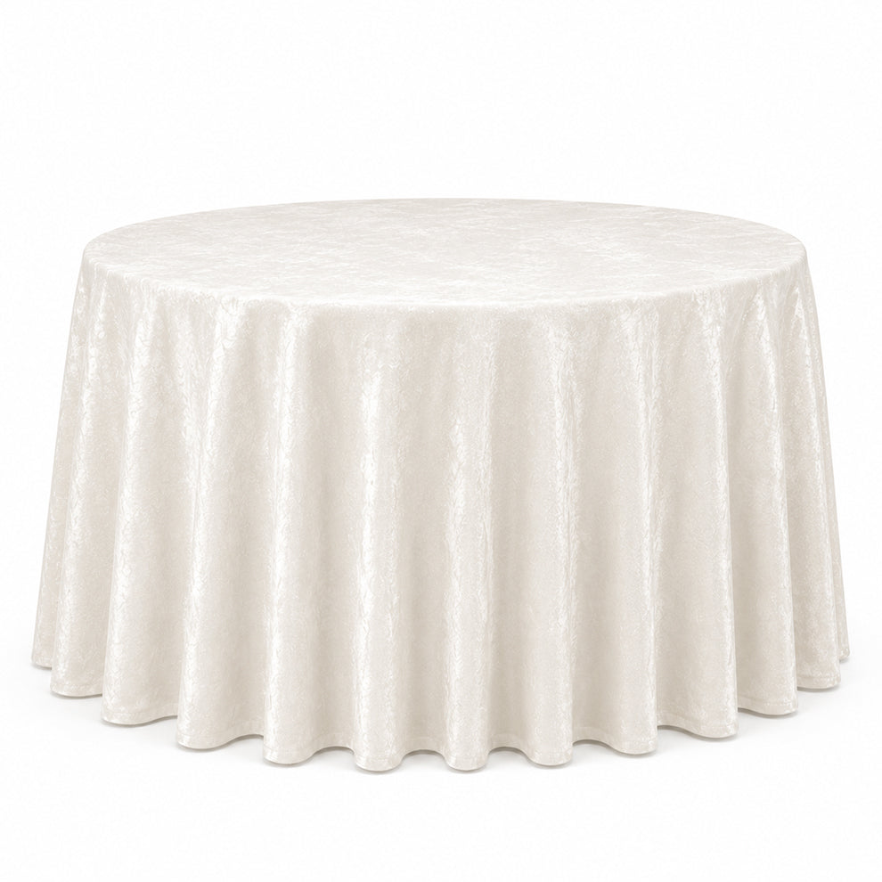 Crushed Velvet Table Cloth 120" Round