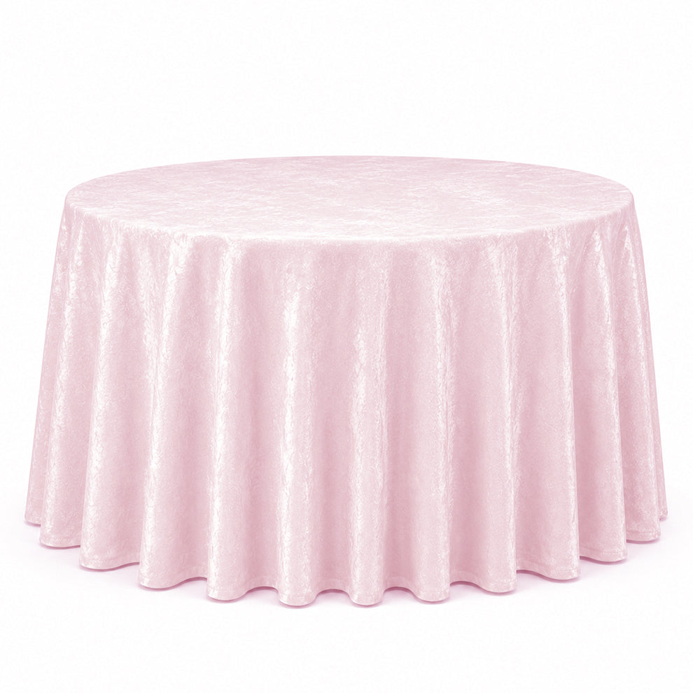 Crushed Velvet Table Cloth 120" Round