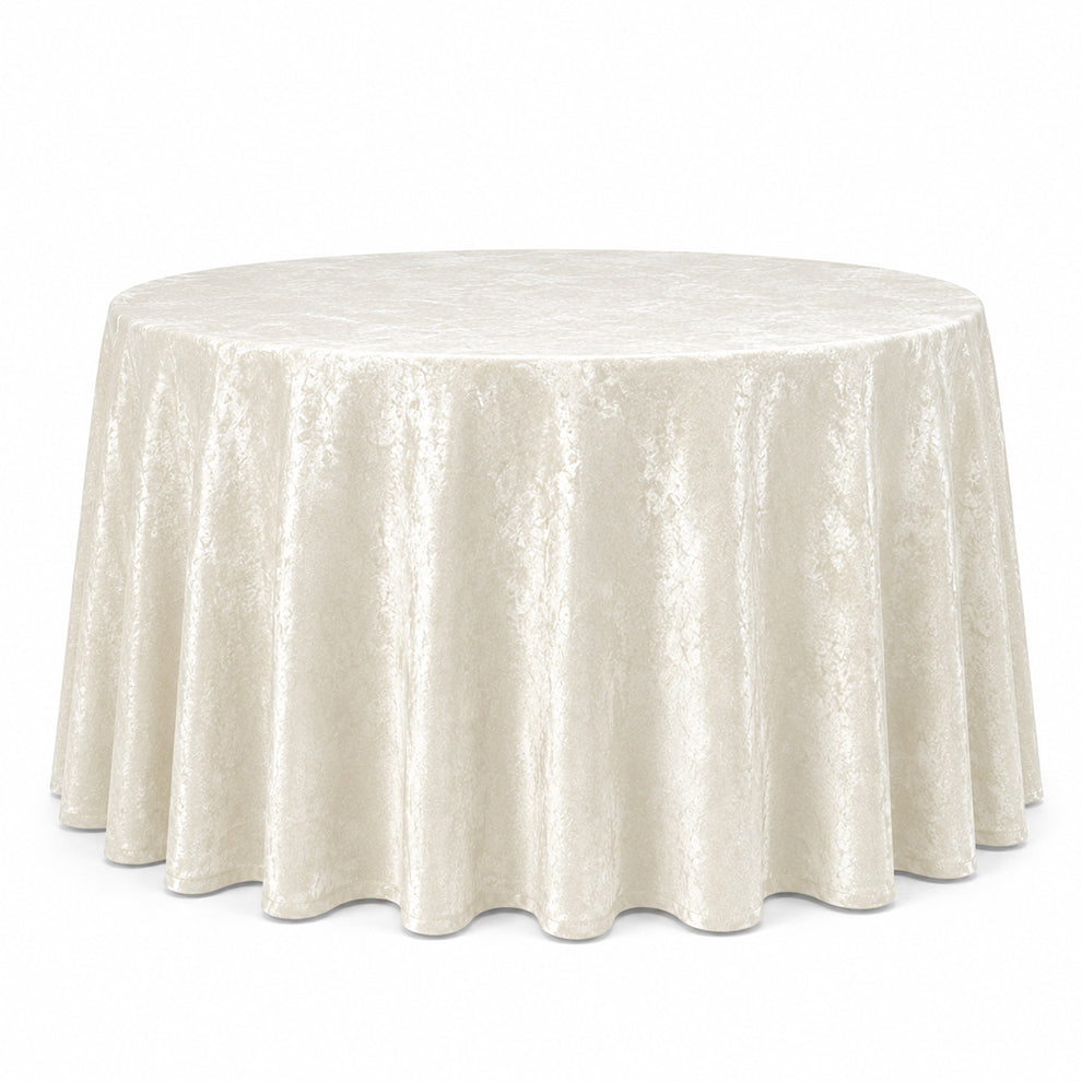 Crushed Velvet Table Cloth 120" Round