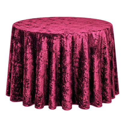 Crushed Velvet Table Cloth 120" Round