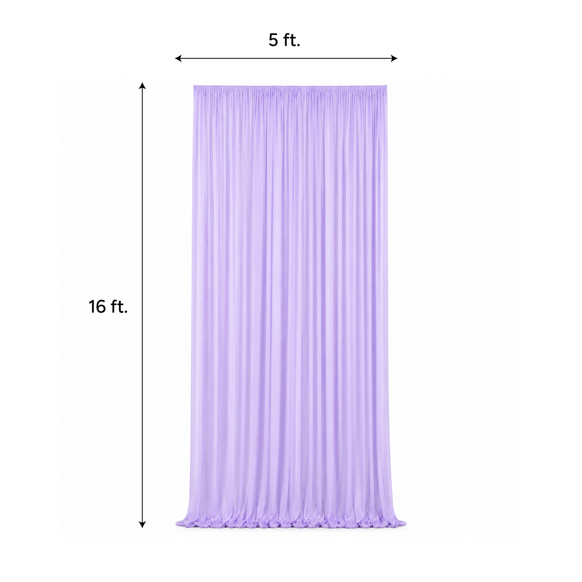 Chiffon Backdrop 5Ft X 16Ft