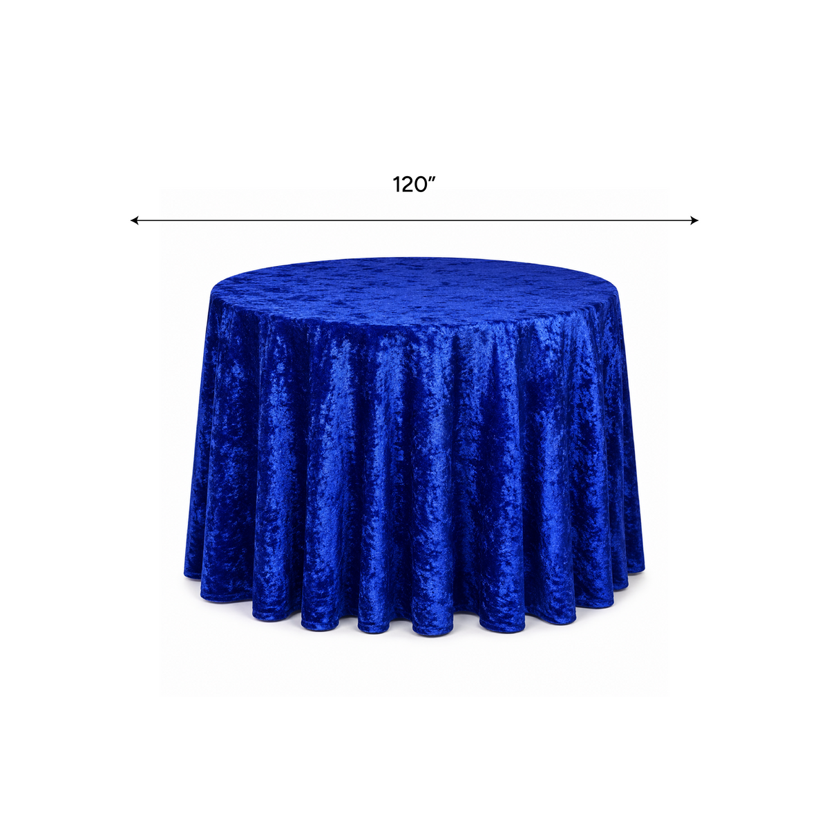 Crushed Velvet Table Cloth 120" Round