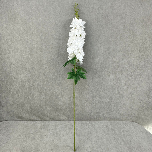 White Silk Spring Larkspur Stem