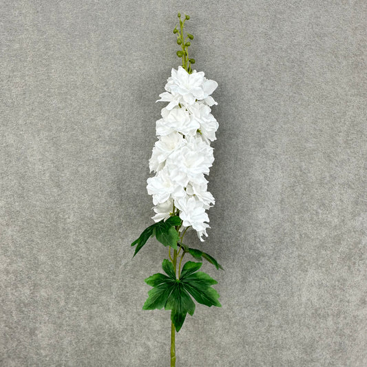 White Silk Spring Larkspur Stem