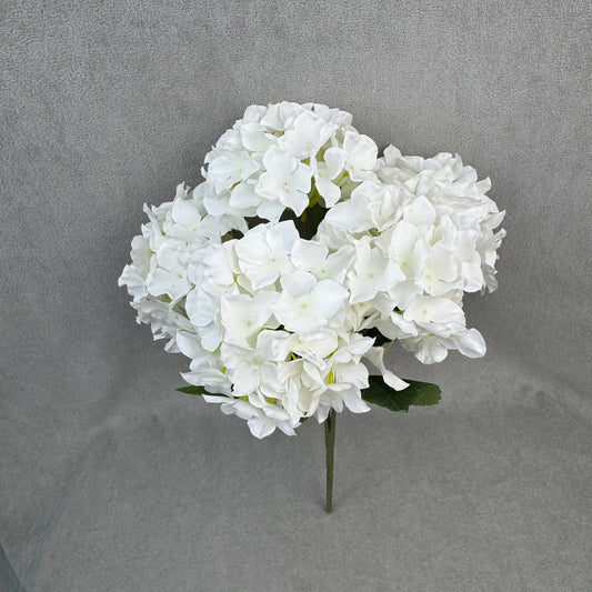 White Silk Peony Spray - 3 Heads