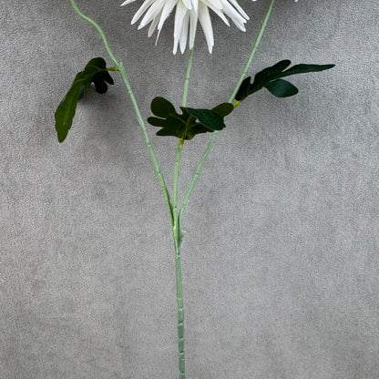 White Silk Flame Chrysanthemum Spray - 3 Heads