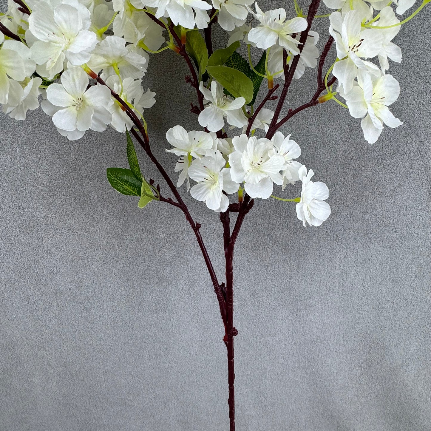 Ivory Silk New Pastoral Large Cherry Blossom Branch