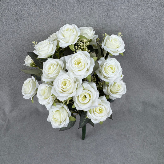 Ivory Silk Happiness Rose Bush - 24 Heads