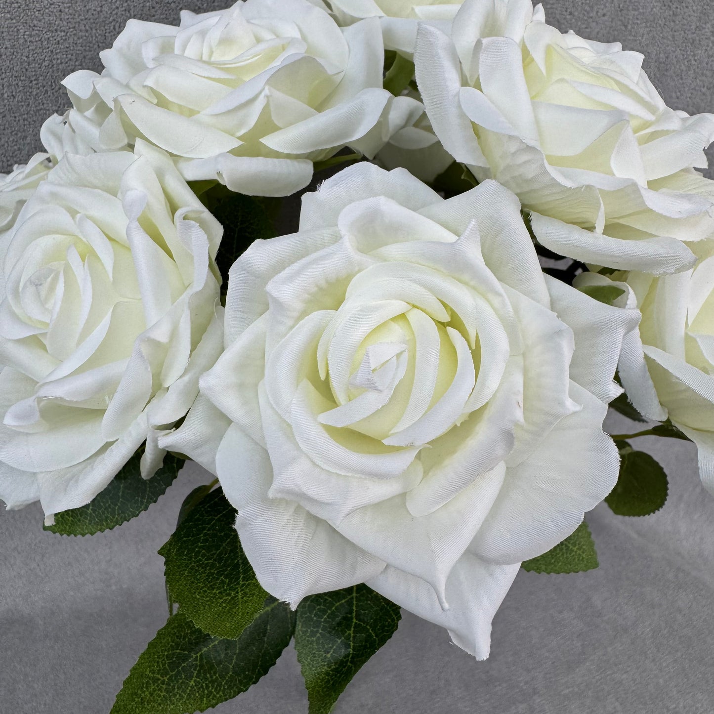 Ivory Silk Fruit Rose Bush - 9 Heads
