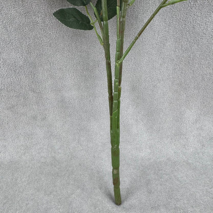 Ivory Silk Classic Rose Branch - 8 Heads