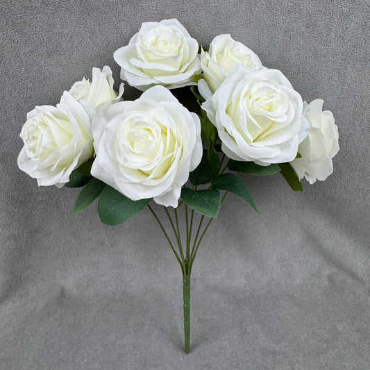 Ivory Silk Happiness Rose Bush - 7 Heads