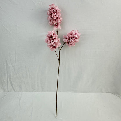 Ivory Silk Golden Ball Bush - 7 Heads