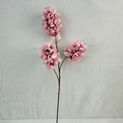 Pink Silk Golden Bell Narcissus Spray - 3 Heads