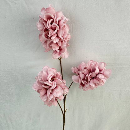 Pink Silk Golden Bell Narcissus Spray - 3 Heads