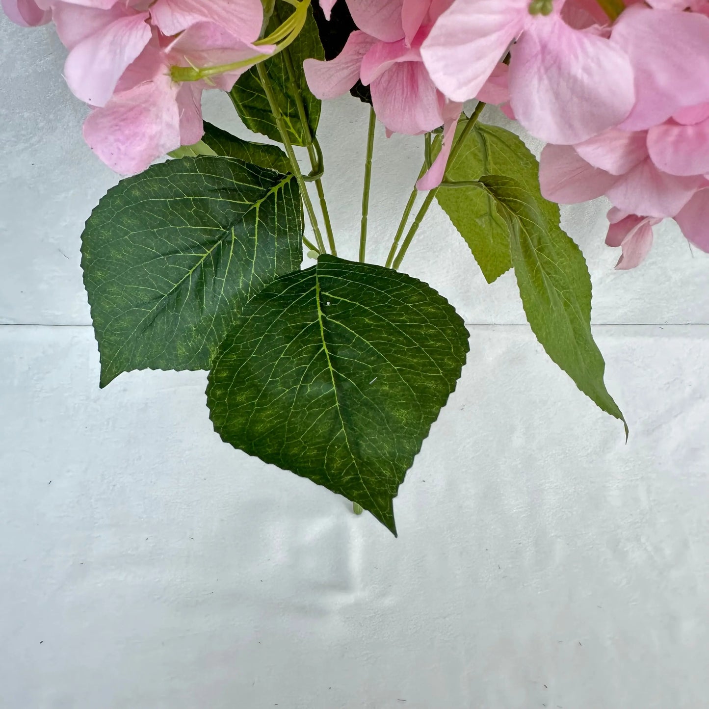 Pink Silk Print Hydrangea Bush - 5 Heads RosesHQ.com