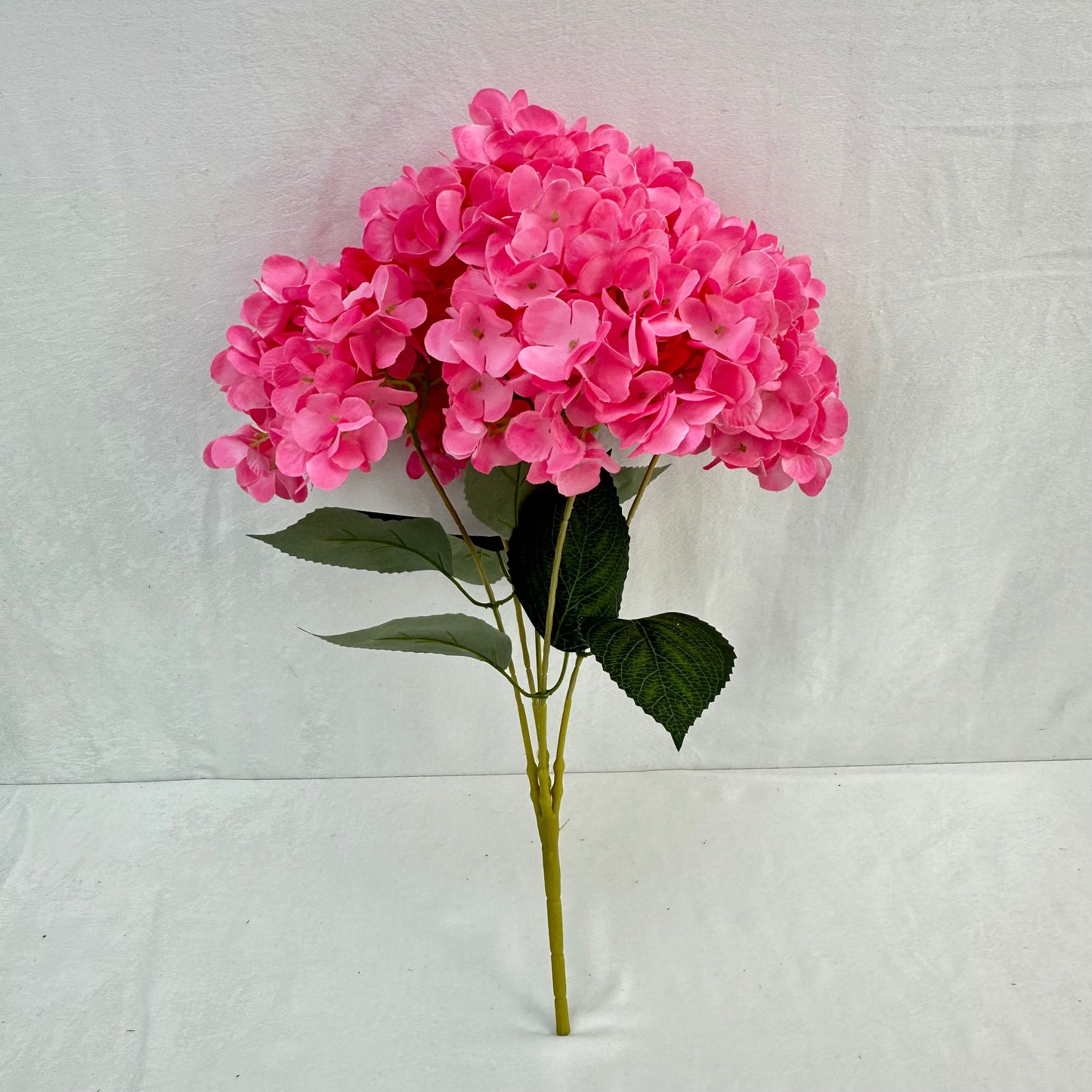 Dark Pink Silk French Hydrangea Bush - 5 Heads