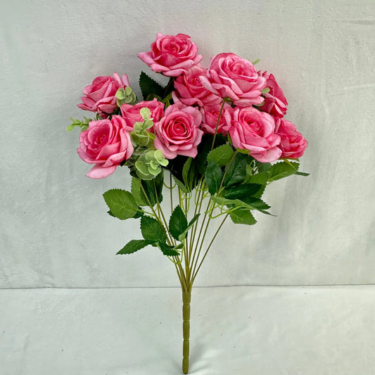 Pink Silk Wedding Rose Bush - 11 Heads RosesHQ.com