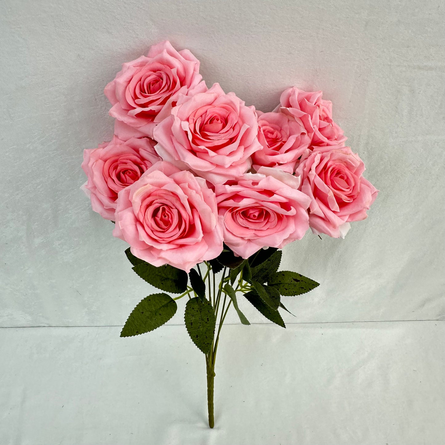 Pink Silk Diamond Rose Bush - 9 Heads