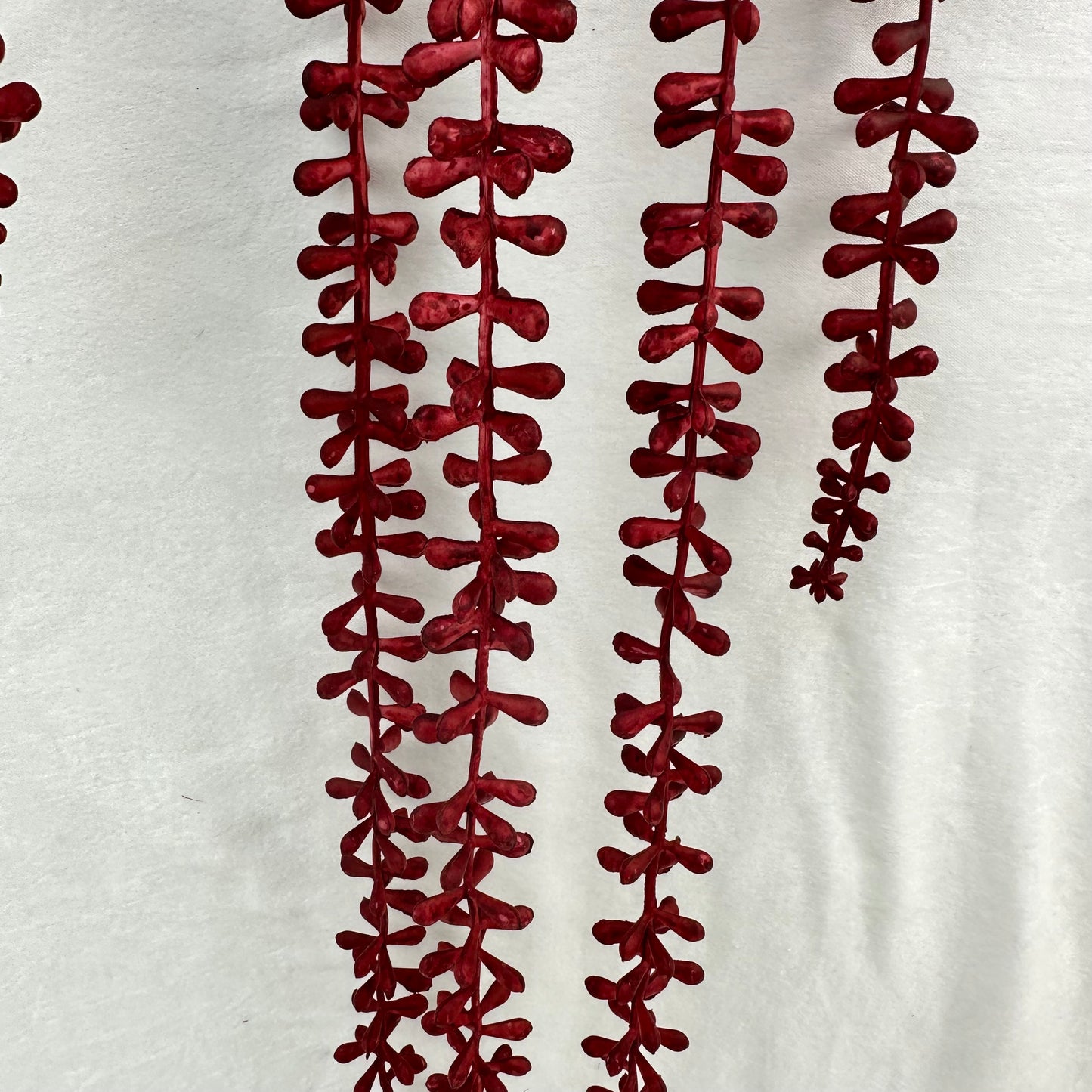 Red Real Touch Buddha Beads Stem