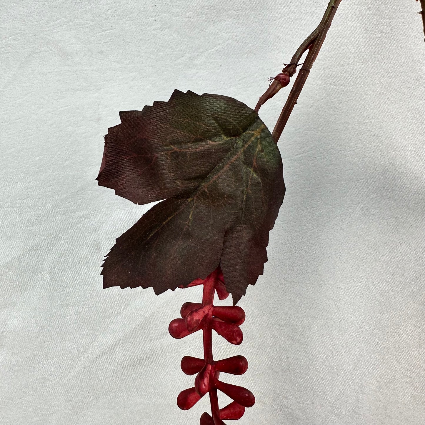 Red Real Touch Buddha Beads Stem