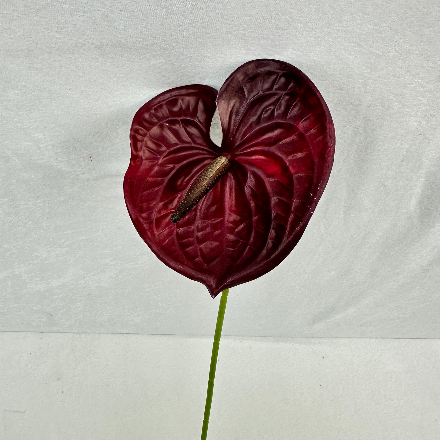 Red Real Touch Anthurium Stem