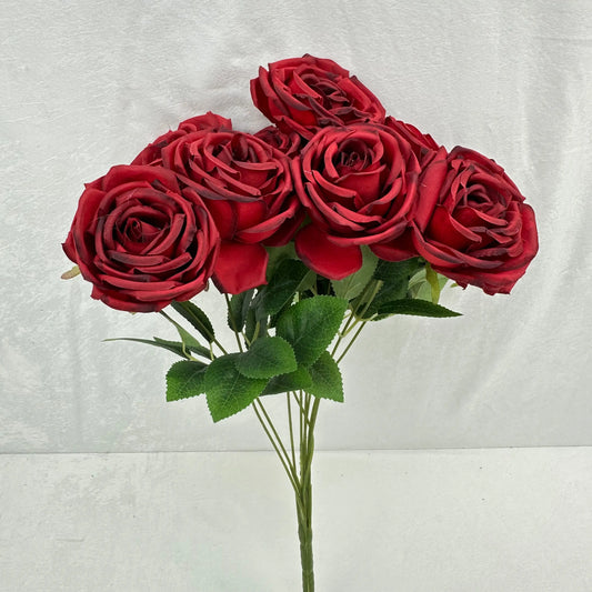 Red Silk Dream Empress Rose Bush - 9 Heads RosesHQ.com