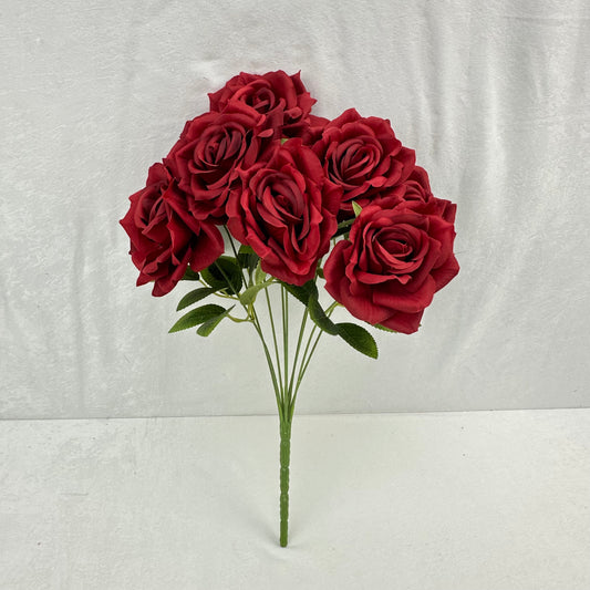 Red Silk Fruit Rose Bush - 9 Heads