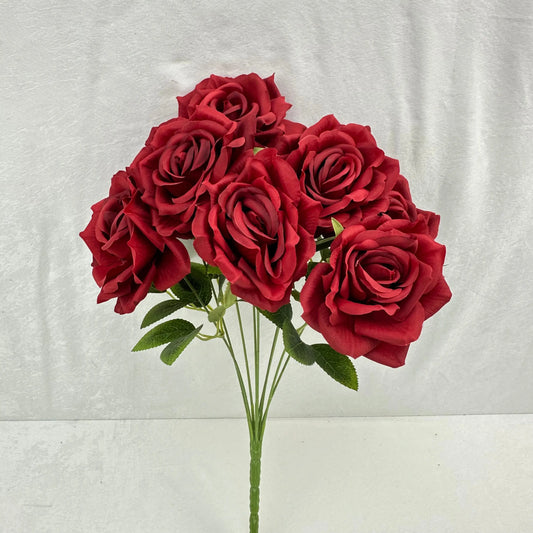 Red Silk Fruit Rose Bush - 9 Heads RosesHQ.com