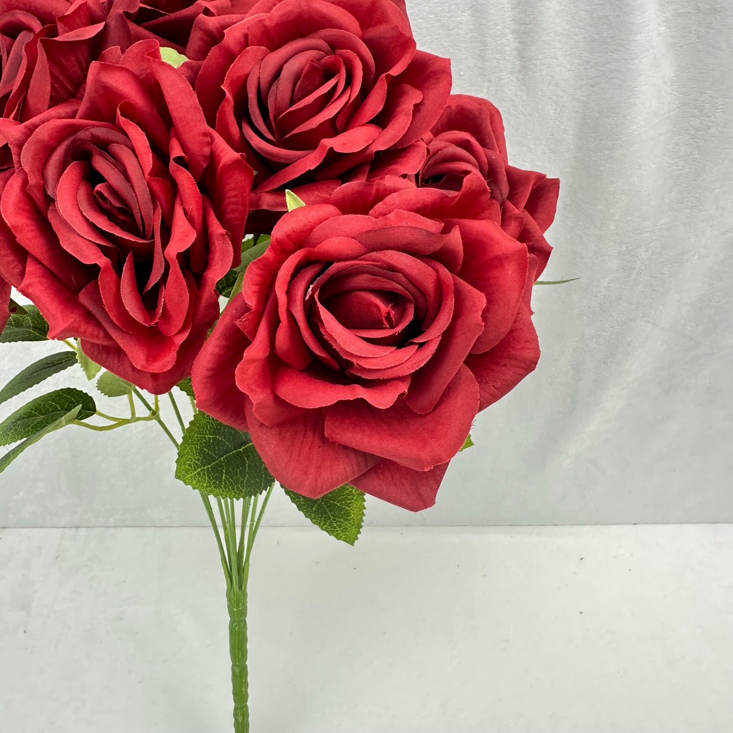 Red Silk Fruit Rose Bush - 9 Heads