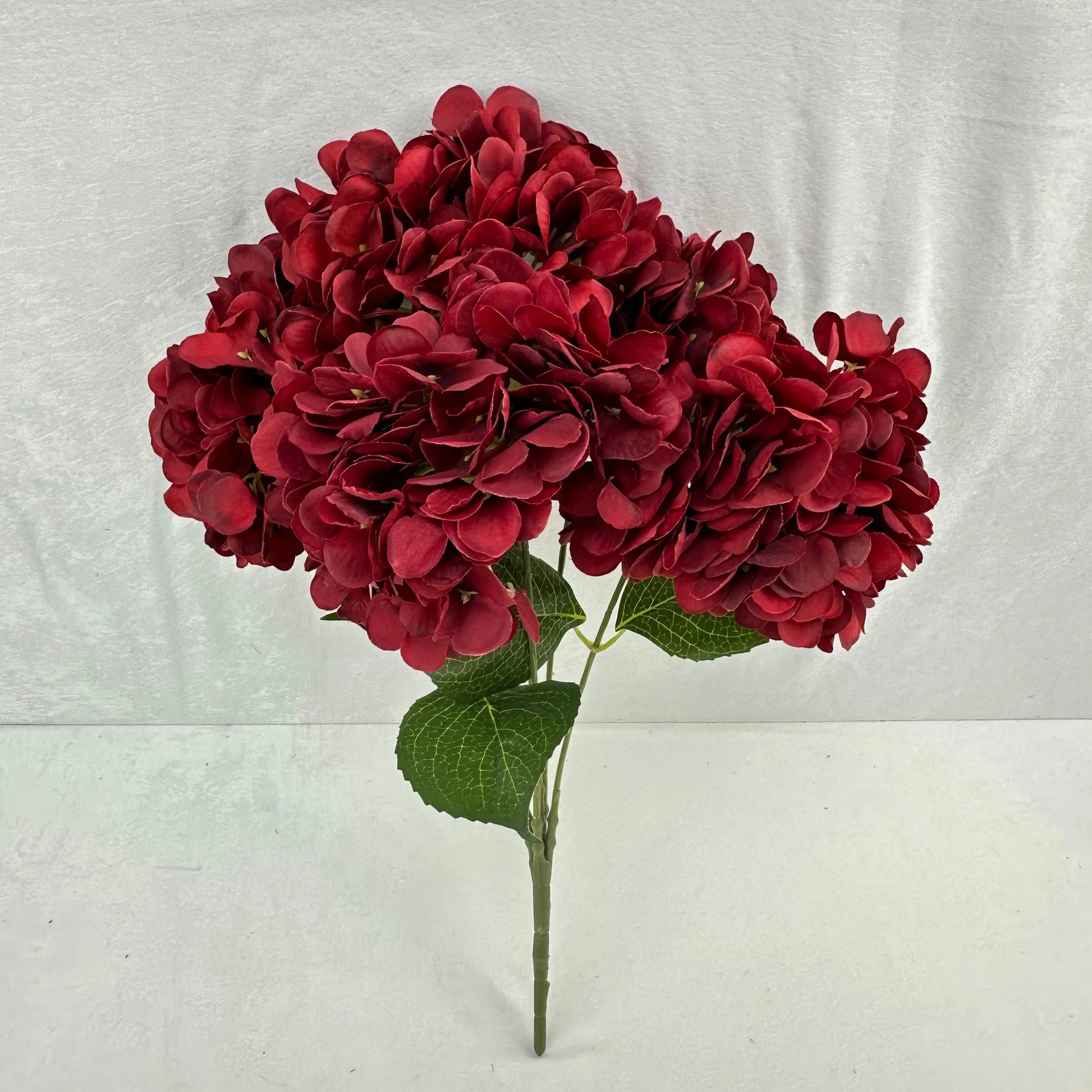 Red Silk French Hydrangea Bush - 5 Heads RosesHQ.com