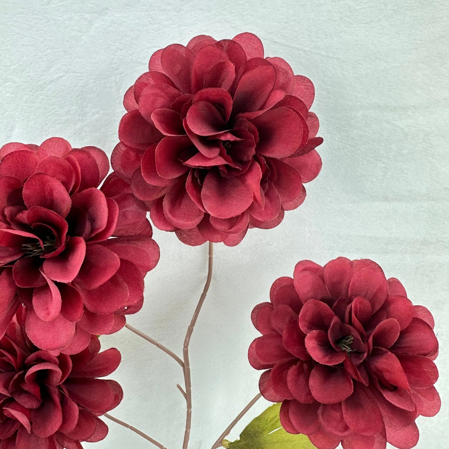 Red Silk Spiral Ball Bush - 5 Heads RosesHQ.com