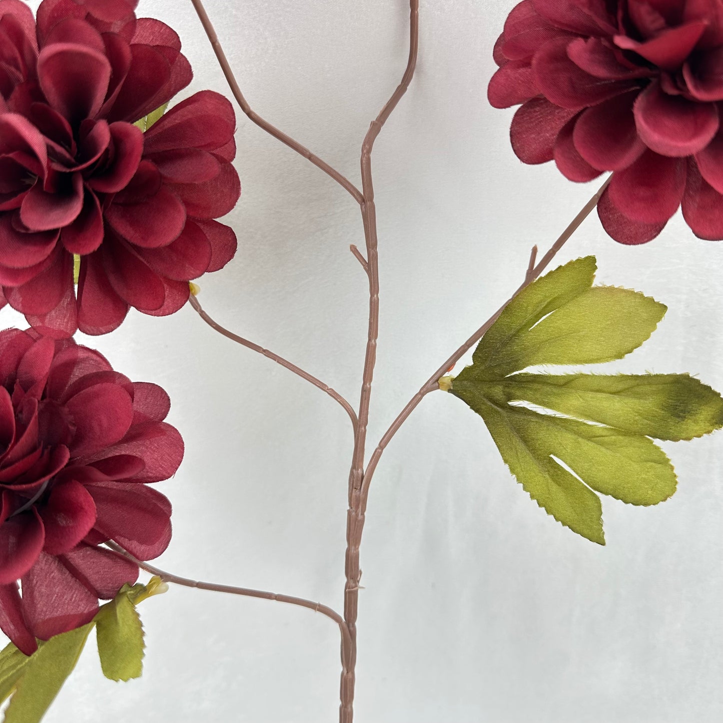 Red Silk Spiral Ball Bush - 5 Heads