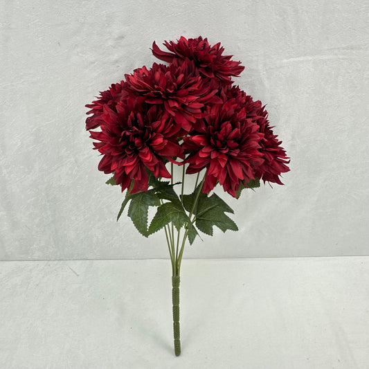 Red Silk Bo New Dahlia Bush - 7 Heads