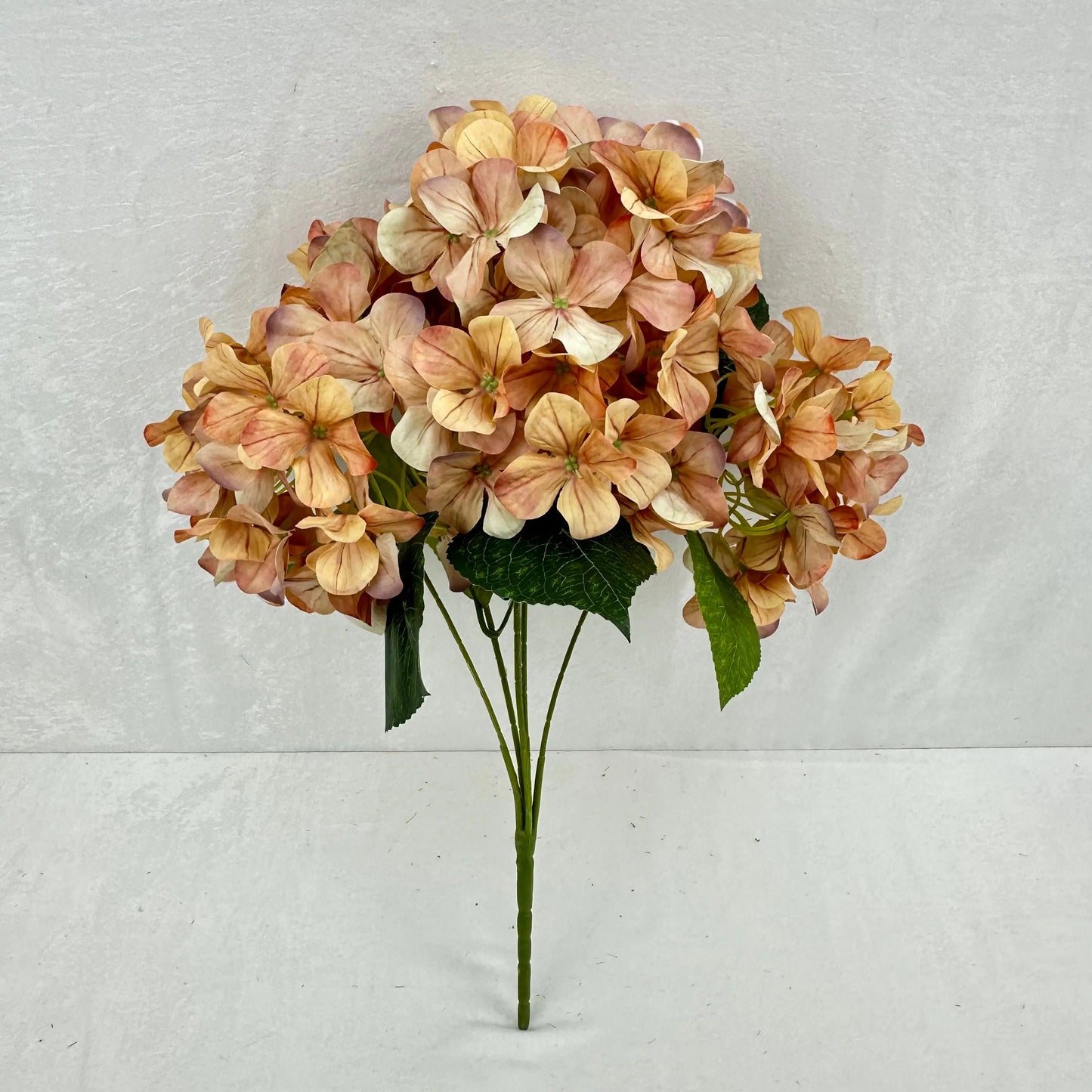 Brown Silk 3D Hydrangea Bush - 5 Heads RosesHQ.com