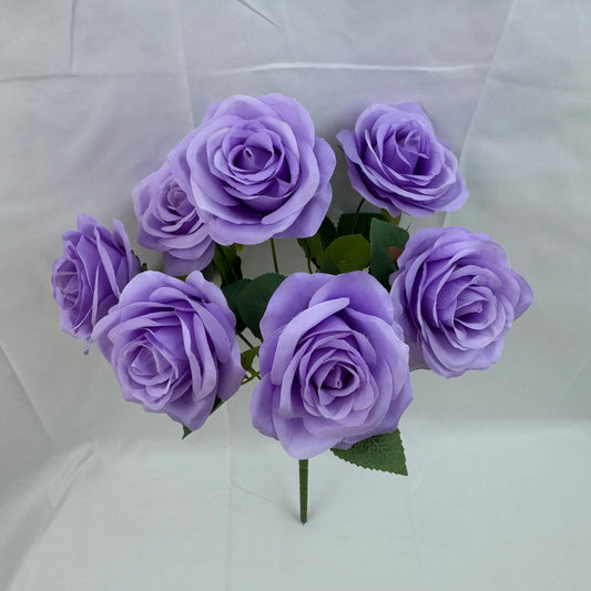 Lilac Silk Happiness Rose Bush - 7 Heads RosesHQ.com