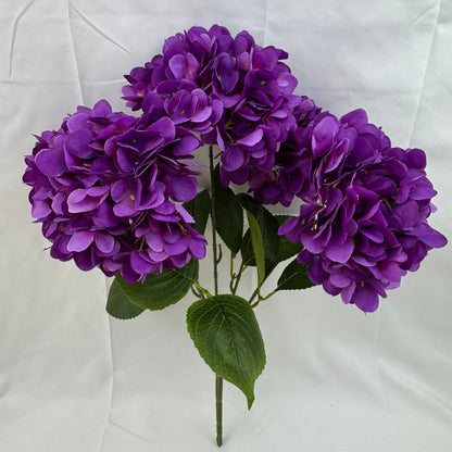 Purple Silk French Hydrangea Bush - 5 Heads RosesHQ.com